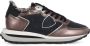 Philippe Model Leren en stoffen hoge sneakers Brown Dames - Thumbnail 1