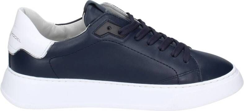 Philippe Model Leren Heren Sneakers Stijlvolle Schoenen Blue Heren