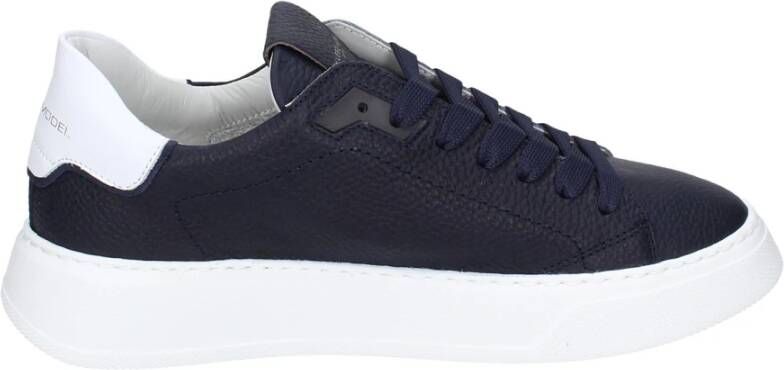 Philippe Model Leren Heren Sneakers Stijlvolle Schoenen Blue Heren