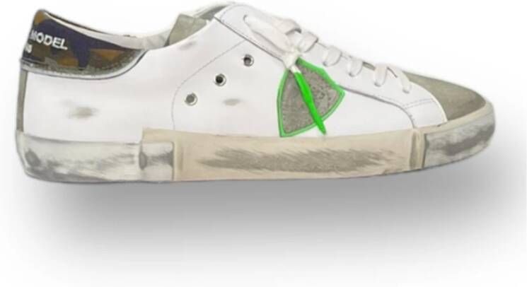 Philippe Model Leren Lage Sneakers White Heren