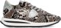 Philippe Model Leren Sneakers met Glitter Logo Multicolor Dames - Thumbnail 1