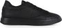 Philippe Model Leren Sneakers met Logo Patch Black Heren - Thumbnail 1