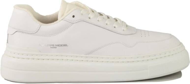 Philippe Model Leren Sneakers met Rubberen Zool White Heren