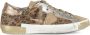 Philippe Model Leren Sneakers met Strass Versieringen Yellow Dames - Thumbnail 1