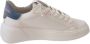 Philippe Model Leren sneakers Wit Denim Blauw Roze White Dames - Thumbnail 1