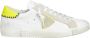 Philippe Model Paris X Leren Sneakers in Wit en Geel White Heren - Thumbnail 1