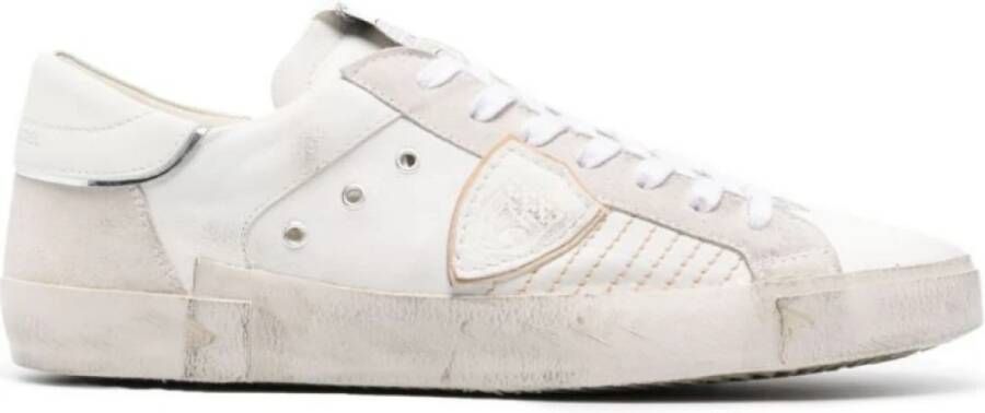 Philippe Model Witte platte schoenen Paris sneaker White Heren