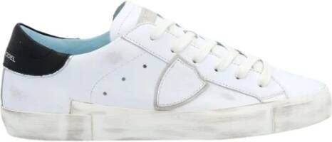 Philippe Model Wit Zwart Sneakers Stijlvol en Comfortabel White