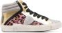 Philippe Model Multicolor Luipaardprint Glitter Sneakers Multicolor Dames - Thumbnail 2