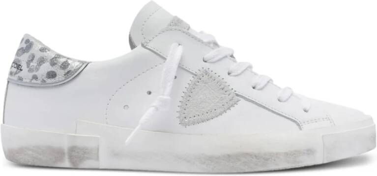 Philippe Model Luipaardprint Sneakers voor Vrouwen White Dames