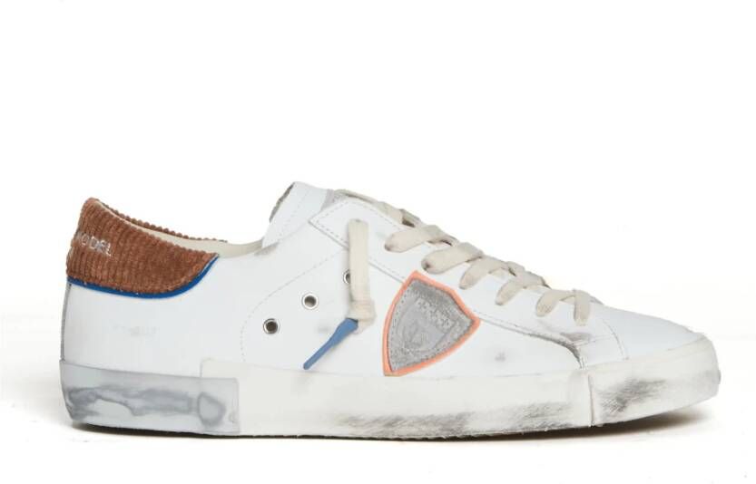 Philippe Model Luxe Leren Witte Sneakers Aw24 White Heren