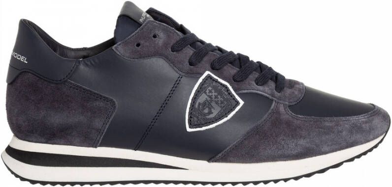 Philippe Model Trpx Veau Sneakers Stijlvol en Comfortabel Blauw Heren