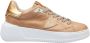 Philippe Model Metallic Pony Skin Sneakers Camel Gold Beige Dames - Thumbnail 1