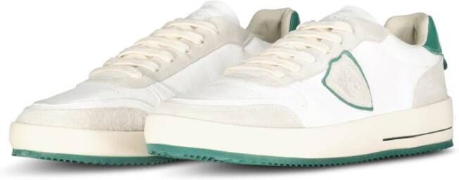 Philippe Model Moderne leren sneakers met brede zool Multicolor Heren