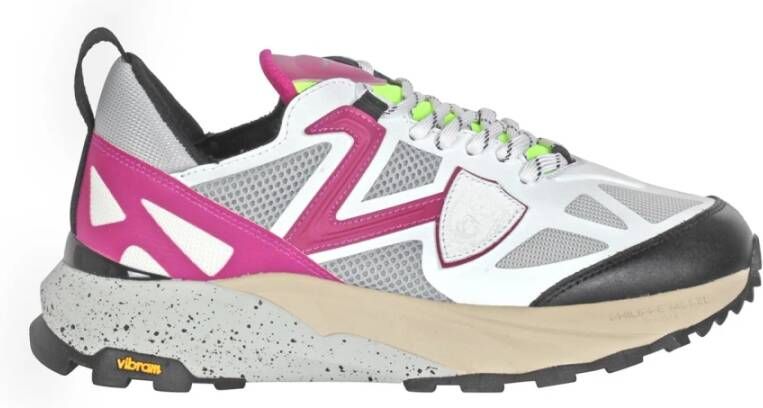 Philippe Model Multicolor Mesh Sneakers met Rubberen Details Multicolor Dames