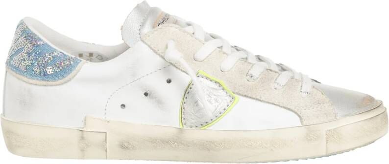 Philippe Model Multikleur Distressed Veterschoenen White Dames