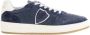 Philippe Model Navy Blauwe Lage Sneakers Blue Heren - Thumbnail 1