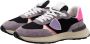 Philippe Model Neon Lila Lage Sneaker met Dikke Zool Meerkleurig Dames - Thumbnail 4