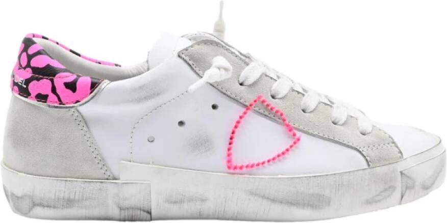 Philippe Model Neon Pop Lage Top Sneakers White Dames