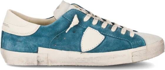 Philippe Model Parijse Sneaker Ambacht Italiaanse High-End Blue Heren