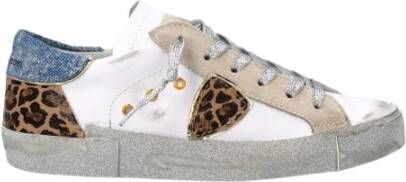 Philippe Model Sneakers met onconventionele stijl voor vrouwen White Dames