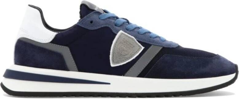 Philippe Model Blauwe Tropez 2.1 Sneakers met Contrasterende Details Blauw Heren