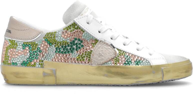 Philippe Model Multicolor Camouflage Lage Sneakers White Dames