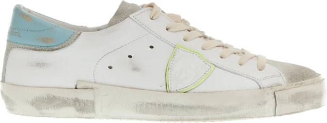 Philippe Model Paris Wit en Blauw Sneakers White Heren