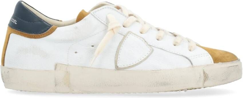 Philippe Model Prlu-Wx21 Sneakers met rubberen zool en vetersluiting White Heren