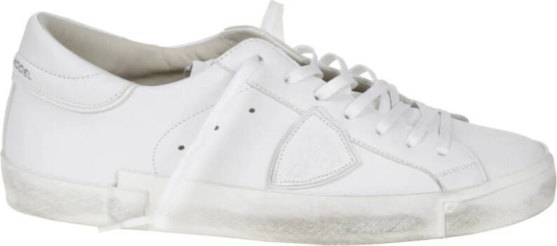 Philippe Model Platte Schoenen Parijs Laag Man Wit White Heren