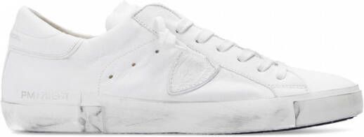 Philippe Model Witte Sneakers met Uniek Ambachtelijk Ontwerp White Heren