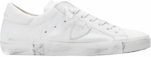 Philippe Model men's shoes leather trainers sneakers prsx Wit Heren