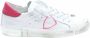 Philippe Model Dames Leren Sneakers met Python Print Details White Dames - Thumbnail 8