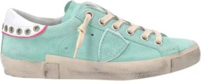 Philippe Model Prsx Lage Top Sneakers Groen Dames