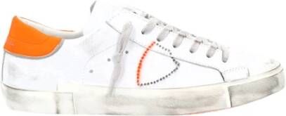 Philippe Model Prsx Leren Sneaker voor Mannen White Heren