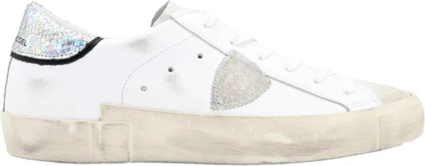 Philippe Model Python Lage Sneakers in Wit White Heren