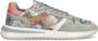 Philippe Model Roze Grijs Leren en Nylon Sneakers Gray Dames - Thumbnail 1