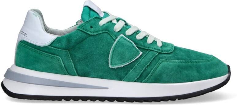 Philippe Model Sneakers 21 Daim Lavish Tyludl04 Groen Heren