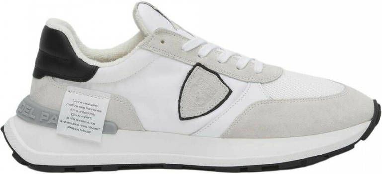 Philippe Model Stijlvolle witte sneakers voor heren Multicolor Heren