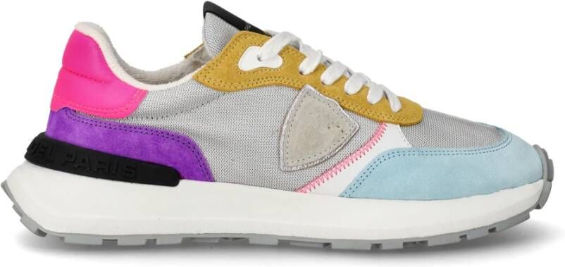 Philippe Model Multicolor Nylon Sneakers met Suède en Leren Details Meerkleurig Dames