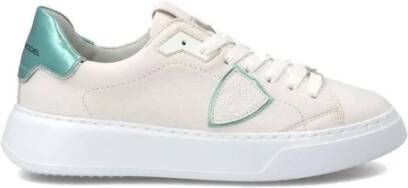 Philippe Model Temple Low Sneaker Geïnspireerd door High-Fashion Wit Dames