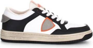 Philippe Model Witte Leren Herensneakers Klassieke Stijl en Comfort White Heren