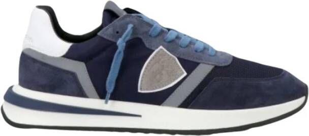 Philippe Model Blauwe Tropez 2.1 Sneakers met Contrasterende Details Blauw Heren