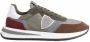 Philippe Model Heren Sneakers Paris Tylu W017 Groen Bruin Green Heren - Thumbnail 1