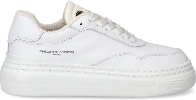 Philippe Model Moderne Minimalistische Sneakers Wit Dames