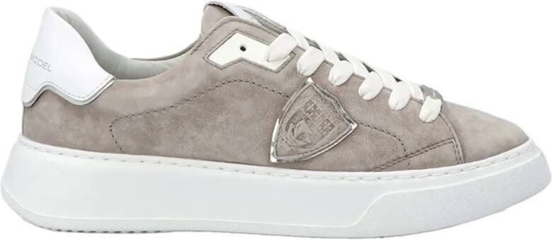 Philippe Model Tempel Sneakers Verhoog je spel met Temple Sneakers Grijs Dames