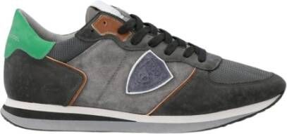 Philippe Model Mixage Anthracite Lage Sneakers Gray Heren