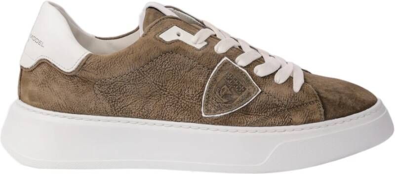 Philippe Model Sneakers Temple Low Man Groen Heren