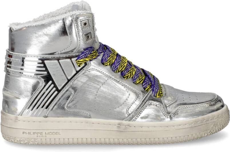 Philippe Model La Grande High Basketbalschoen Gray Heren