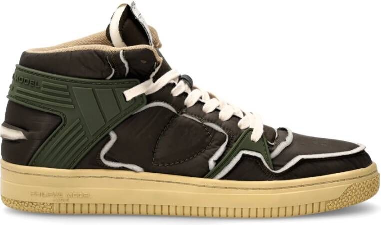 Philippe Model Urban Militaire Sneakers voor Mannen Green Heren